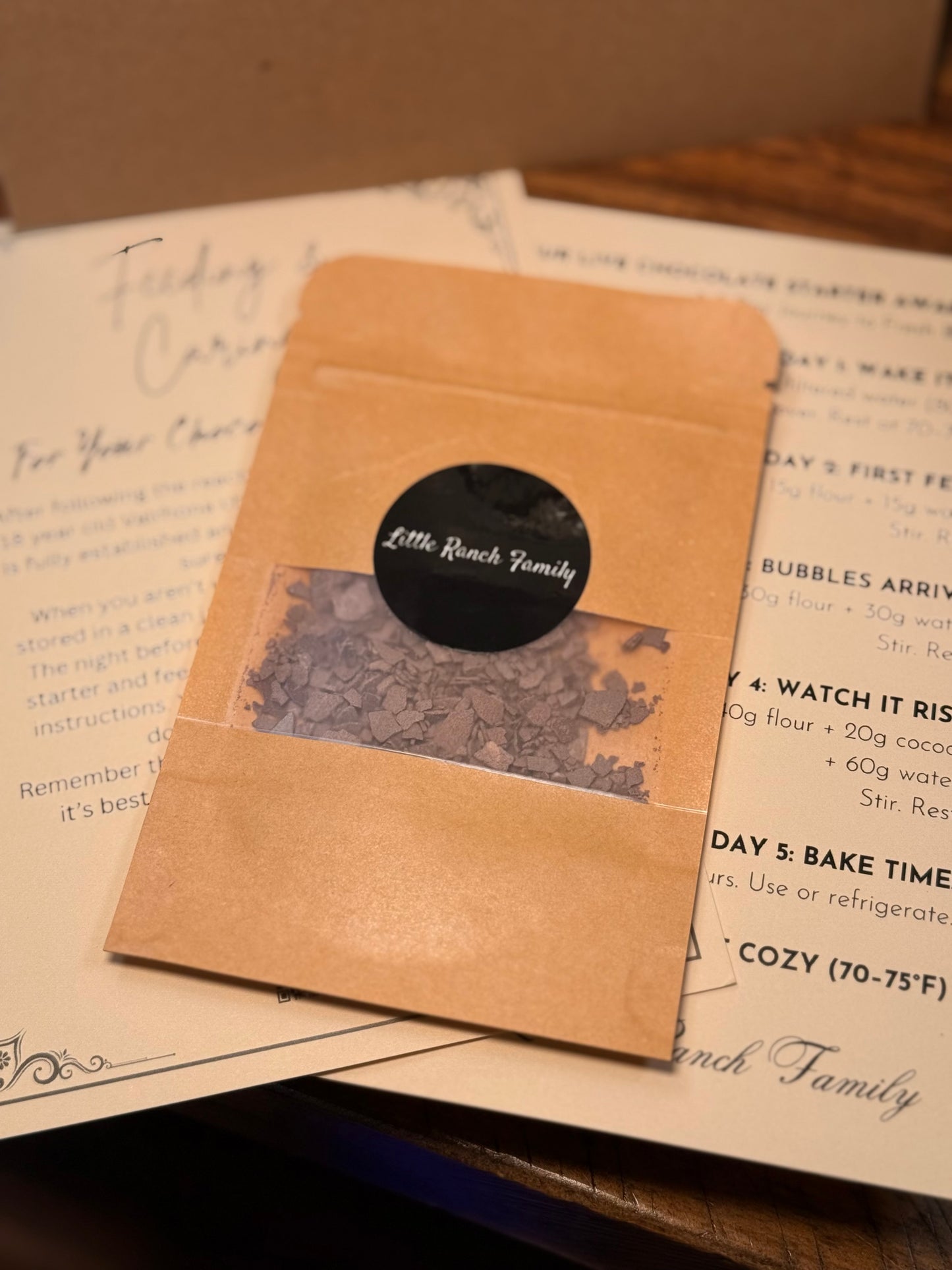 Our Valrhona Chocolate Dehydrated Sourdough Starter Kit!