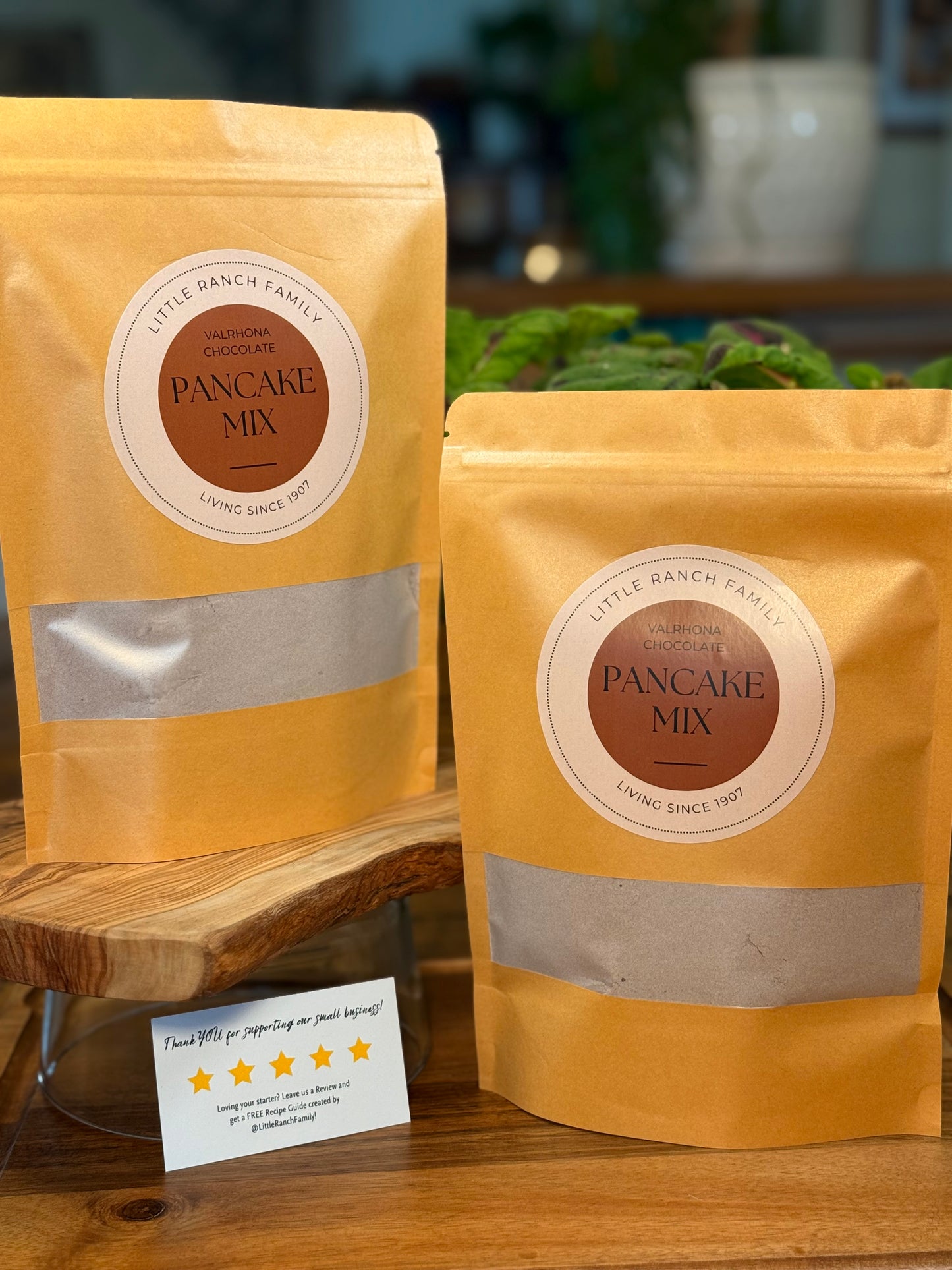 “The BEST” Organic Sourdough Pancake Mix—Original, Valrhona Chocolate or Both! (2 Bags)