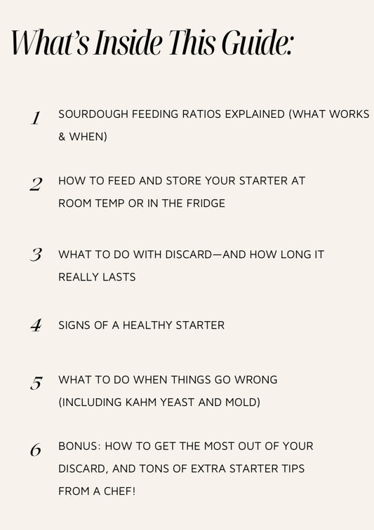 Sourdough Starter Survival Guide | A Clear, Beginner-Friendly System for Feeding & Maintaining a Healthy Starter