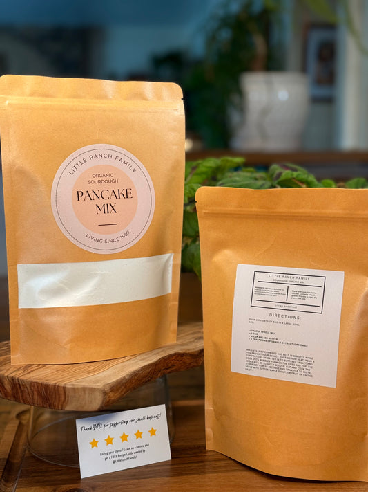 “The BEST” Organic Sourdough Pancake Mix—Original, Valrhona Chocolate or Both! (2 Bags)