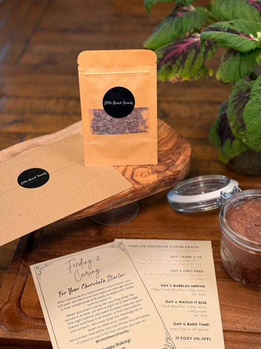 Our Valrhona Chocolate Dehydrated Sourdough Starter Kit!