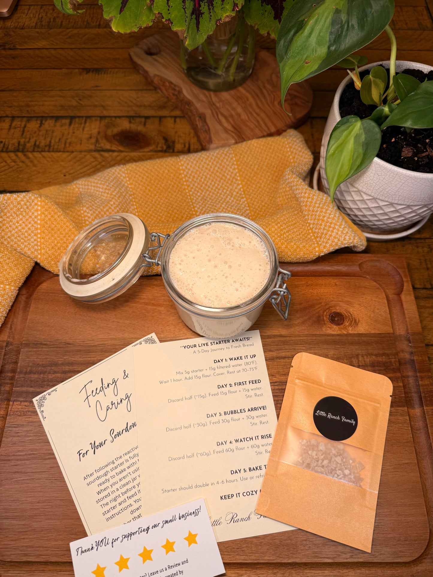 Little Ranch Family’s 118 Year Old Organic Sourdough Starter Kit!