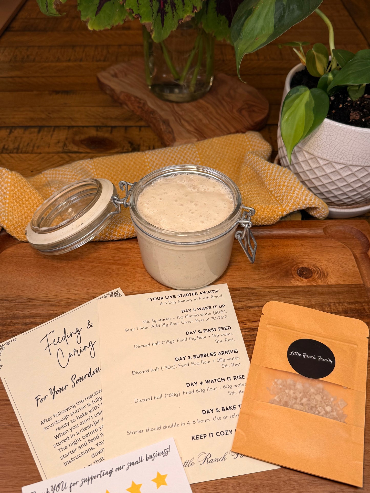 Little Ranch Family’s 118 Year Old Organic Sourdough Starter Kit!
