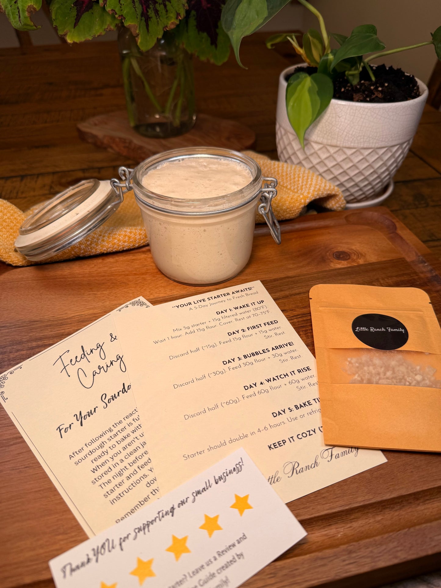 Little Ranch Family’s 118 Year Old Organic Sourdough Starter Kit!