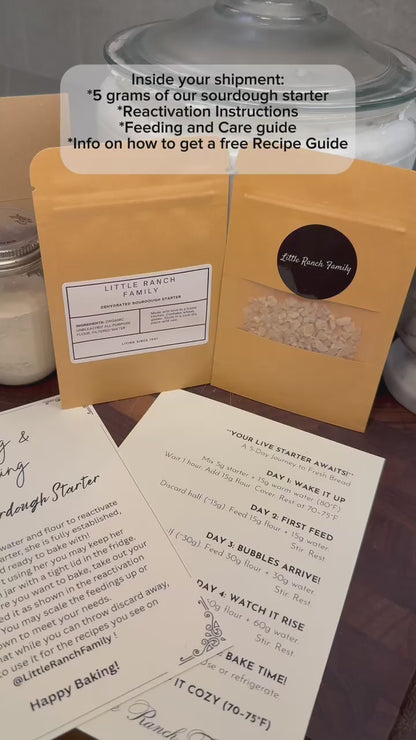 Little Ranch Family’s 118 Year Old Organic Sourdough Starter Kit!